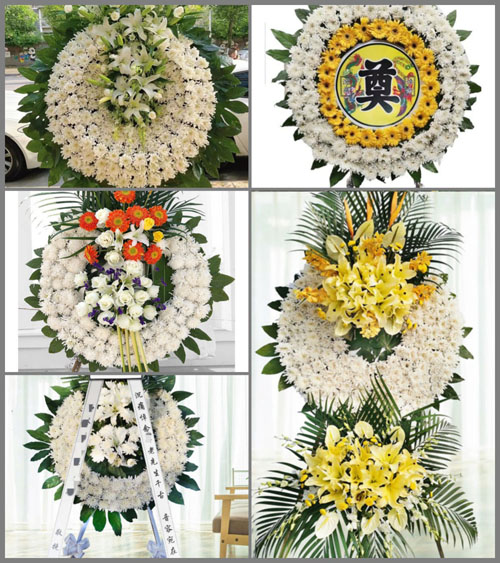四川成都蒲江县鹤山镇张塘村花圈速递